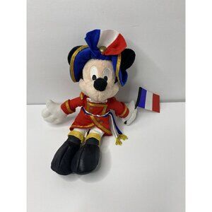 Walt‎ Disney World Epcot French Mickey Mouse Plush Stuffed Animal Bean Bag